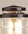 Close-up of Northstar 1500 Lumen Gas Lantern With Matchless Lighting, showcasing top ventilator and glass globe design.