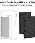 Two Pack Replacement Filter For KJ350G Air Purifier With Three Stage True HEPA H13 Filtration And Activated Carbon, Fits TOSOT KJ350G