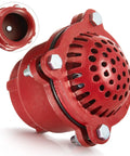 3 Inch Cast Iron Foot Valve NPT Threaded For Water Service Only Red Painted Finish Built Tough Industrial Grade Heavy Duty Durable Check Valve