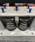 Heavy Dual Spring Vibration Isolators Featuring Durable Steel Housing For Industrial Chillers, showing dual springs and steel base.