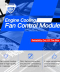 Plug And Play Cooling Fan Control Module Ready To Roll For Volvo S60 S80 V40 V60 XC60 XC70 And Land Rover Evoque Freelander II And Ford Galaxy Replace OE 940009402 7T438C609BA 940004204 promotional image