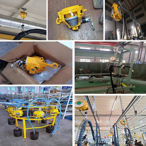 Heavy Duty Adjustable Tool Balancer And Retractor For Moving Tools And Fixtures Telescopic Spring Balancer with aluminum hook