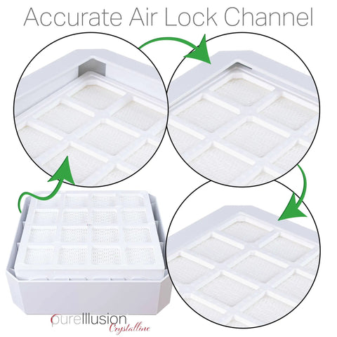 NASA Grade True HEPA Filter For IQAir HealthPro Series Air Purifier Ultra Premium Genuine Crystalline Filter with air lock channel