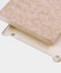 Knockout Rock Solid Micro Dot Drill Press Table Kit showing MDF surface and mounting screws for stable drilling support.