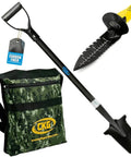 Carbon Steel Metal Detecting Shovel Set With Spade And Hand Digging Tool Pouch Bag Lightweight Durable Treasure Hunting Gear