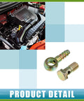 Engine with banjo bolt kit and hose barb fittings for brake lines, showing durable metal construction, M12x1.5, 10mm.