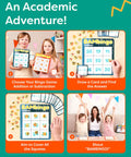Addition And Subtraction Math Bingo Game For 1st Through 3rd Grade Kids Classroom Or Homeschool Learning 2 In 1 Flash Cards And Bingo Fun
