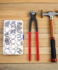 Kick Your Plumbing Game Up With This Heavy Duty Single And Double Ear Hose Clamp Tool Kit Ranging From 6mm To 23.5mm For A Tight Leak Free Grip On Any Pipe Or Hose Job Without The Hassle.