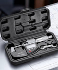 Digital Outside Micrometer Set 0-1 Inch Range With LCD Screen 0.00005 Inch Resolution 0.0001 Inch Accuracy In hard case