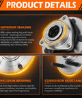 Product details of Front Wheel Bearing And Hub Assembly For Ram 1500 2012 2018 And Ram 1500 Classic 2019 2022 With 5 Lug ABS Sensor Included