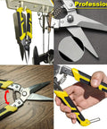 Beefy Heavy Duty Tin Snips 8.7 Inch Aviation Straight Metal Cutter with Comfort Grip and Stainless Steel Blades in various angles