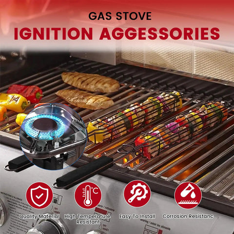 Propane Piezo Spark Ignition Kit With Push Button Igniter And Threaded Ceramic Electrode Plug for Gas Stoves