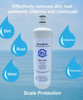 Heavy Duty Commercial Coffee And Ice Maker Replacement Water Filter 12 Pack handles 20000 gallons, removes dirt and rust.