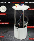 Electric Fuel Pump Module Assembly For Ford Escape 2010 To 2012 2.5L L4 Replacement Fits Mercury Mariner 2010 To 2011 and Mazda Tribute 2010 to 2011 Replaces P76591M FG1317 AL8Z9H307A Drop In Fit showing structure and components