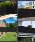 Chain Link Fence Privacy Screen 6 By 50 Feet, 90 Percent Privacy Outdoor Fence Cover with Brass Grommets, installed in various settings