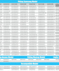 Compatibility chart for Dryer Heating Element Replacement Kit Fits DV45H7000EW A2 DVE50R5400V A3 DVE50R5200W A3 Easy Install