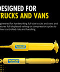 Gas Magnum 34504 Heavy Duty Suspension Shock Absorber For Chevrolet Silverado 2500 HD Trucks And Vans with Full Displaced Valving