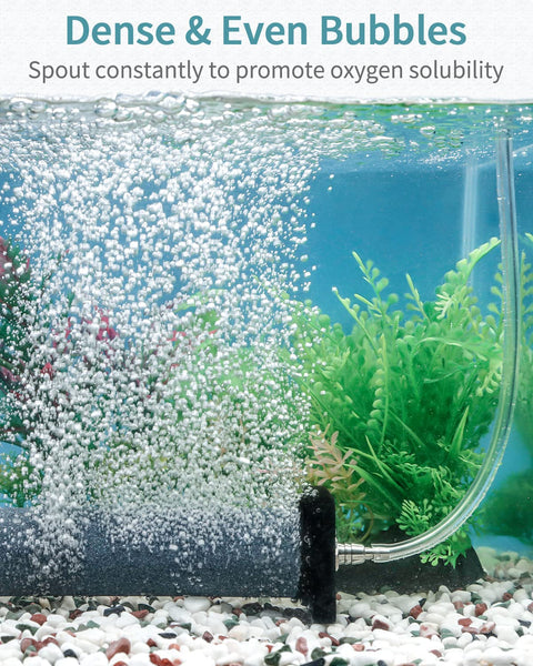 8 Inch Air Stone Cylinder For Large Aquariums Ponds And Garden Circulation Systems 2 Pack With Dense Micro Hole Diffuser