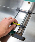 Using Jointer Pal Jig Standard Knife Setting System for 4-8 inch jointer with HSS knives, steel body and easy knife alignment.