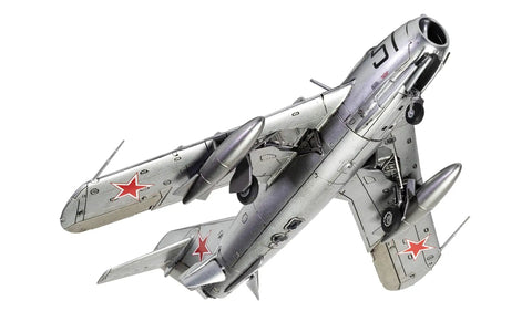MiG-17F Fresco World War II Airplane Model Kit Gift Set 1 To 72 Scale showing underside with detailed decals and design