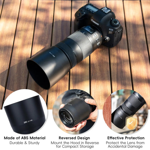 Go-To Lens Hood Shade Protector For Canon RF 100-400mm F5.6-8 IS USM And EF 70-300mm F4-5.6 IS II USM Replaces ET-74B