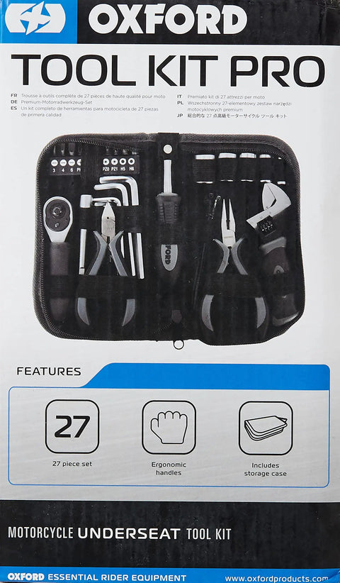 Image of Pro 27 Piece Tool Kit Set With Ergonomic Soft Gel Handles, Chrome Vanadium Sockets, and a compact carrying case.