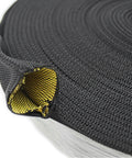 One Inch Hydraulic Hose Burst Protection Sleeving Nylon Guard Sleeve 50 Feet Black With Yellow Inner Liner, coiled detail