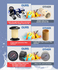 Comparison of One Quarter Inch NPT Compressed Air Dryer And Air Pressure Regulator Filter Combo with competitors' products.