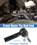 ES800030 Tie Rod End for Chevrolet Cobalt and GM Vehicles Including Equinox HHR G5 Pursuit Torrent Ion Vue XL7 Saturn Lineup Replacement Steering Tie Rod Link for Precise Handling and Smooth Steering installed on front suspension
