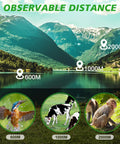 16x52 High Power Monocular Telescope With Hand Strap For Adults And Kids, Waterproof And Fogproof, Shockproof Outdoor Scope, Perfect Gift For Men, Bird Watching, Hunting, Camping, And Hiking Gear with distance view graphic