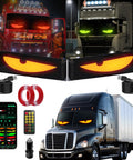 Ultra Bright 5800 Lux Devil Eyes LED Car Light Strips For Cars Trucks SUVs App Controlled Customizable Windshield Decoration
