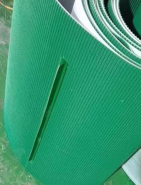 Beefy PVC Drum Conveyor Belt For Heavy Duty Assembly Lines And Flat Belts, Durable Bucket Pulley Material, Customizable 5mm
