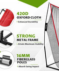 10x7ft Golf Net For Backyard Practice, Heavy Duty Hitting Net With Mat, showcasing Oxford cloth, metal frame, fiberglass poles
