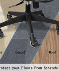 Built Tough Office Chair Caster Wheels Replacement Set Of Five Including Seven Sixteenths Inch Steel Stem on tile, carpet, and wood floors.