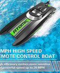 High Speed RC Boat For Adults Up To 20 MPH With Reverse Function Atomic XS Style Remote Control Boat on water surface