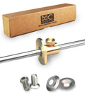 Professional Grade Brass Wheel Marking Gauge Kit Including Two Spare Cutter Wheels And Precise Metric Micro Adjuster Ruler For A Kickass Woodworking Rack You Will Adore with brass marking tool and spare parts.