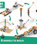 Hands-On Physics Laws Engineering Kit For Kids 9 Plus Inertia Friction And Circular Motion STEM Project Set With 6 Working Models