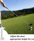 Golfer using 18 Piece Rubber Golf Tees And Tee Holder Kit For Indoor Outdoor Practice On Artificial Turf Mats