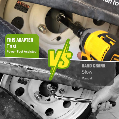 Comparison of Three Eighths Inch Socket Adapter For Pop Up Camper Crank Handles Replacement and manual hand crank