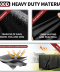 Kickass Universal Generator Cover Waterproof 26X20X20 Inches showing 600D heavy duty material and weather resistant features.