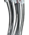 Pack of 10 Stainless Steel Braided Faucet Water Supply Line 20 Inch 1/2 FIP to 3/8 Compression LF Brass Nuts Universal Kitchen and Bathroom