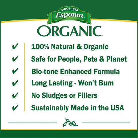 Organic Plant Tone 5 3 3 All Purpose Plant Food For Flowers Vegetables Trees And Shrubs Slow Release Natural Fertilizer 50 Lb Bag The Original Organic Fertilizer For Your Garden Hustle, Espoma label