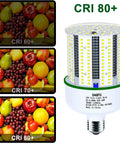 80W LED Corn Light Bulb 5000K Daylight White 2 Pack 800W Equivalent Dimmable E26 E39 Base with CRI display