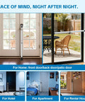 Heavy Duty Door Security Bar Adjustable Up To 47 Inches Sliding Door Lock Stick Burglar Protection withstanding 400 lbs force