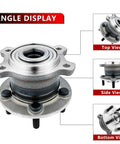 Rear Wheel Bearing and Hub Assembly With ABS for 2013 2019 Ford Escape and 2015 2019 Lincoln MKC with angle display.