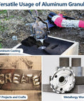 Pure Aluminum Pellets Ninety Nine Point Six Percent High Purity For Metal Casting And Melting One Pound Great For DIY Projects