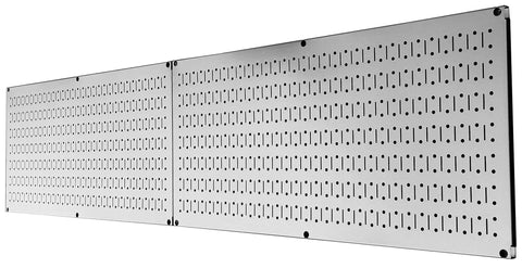 Heavy Duty Galvanized Metal Pegboard Rack Set Of Two 32 By 16 Inch Horizontal Wall Panels For Garage Storage And Tool Organization Built Tough To Max Out Your Workshop Space And Keep Everything Squared Away