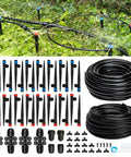 Quick Connect Drip Irrigation Kit 200 Ft With Half Inch And Quarter Inch Tubing, Automatic Garden Watering System parts