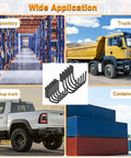 Wide application of Heavy Duty Pro Grade Steel E Track J Hook With Spring Fitting for trailers, trucks, and containers.