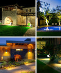 Low Voltage Landscape Lighting With Connectors DIY Friendly AC DC 12 24V IP67 Waterproof 3000K Warm White Spotlights in garden